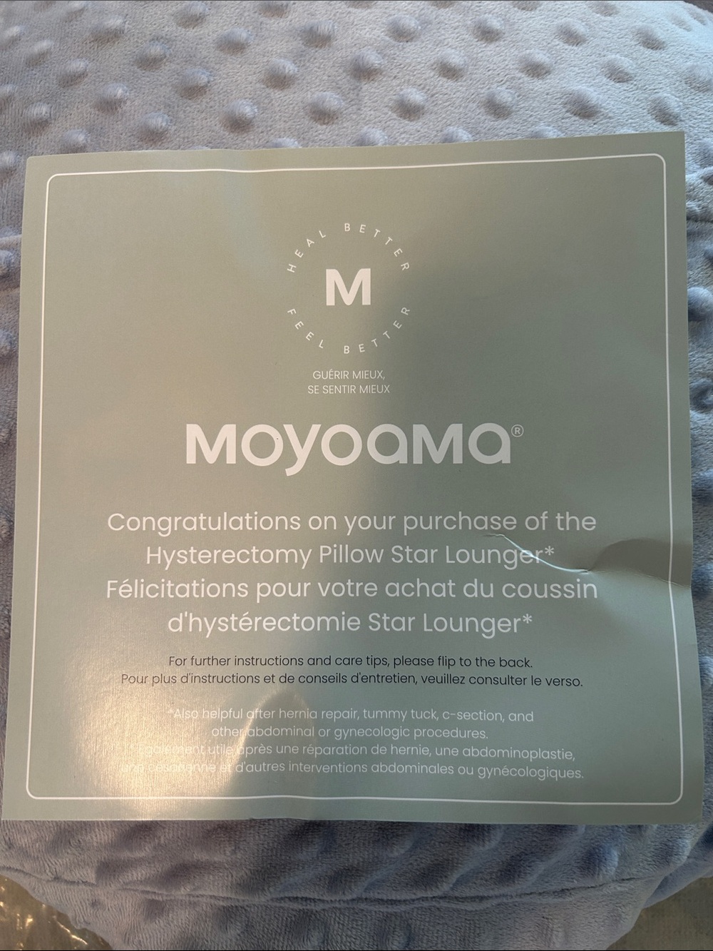 Moyodama Lavender Hysterectomy Support Pillow Set - Picture 2 of 14